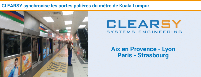 synchronisation des portes palières du métro de Kuala Lumpur