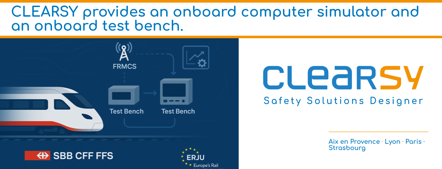 CLEARSY provides an onboard computer simulator and an onboard test bench