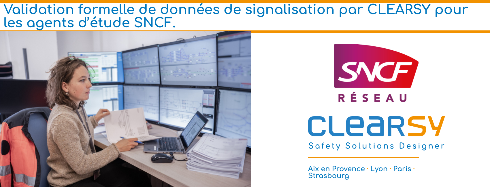 Validation formelle de données de signalisation par CLEARSY pour les agents d’étude SNCF