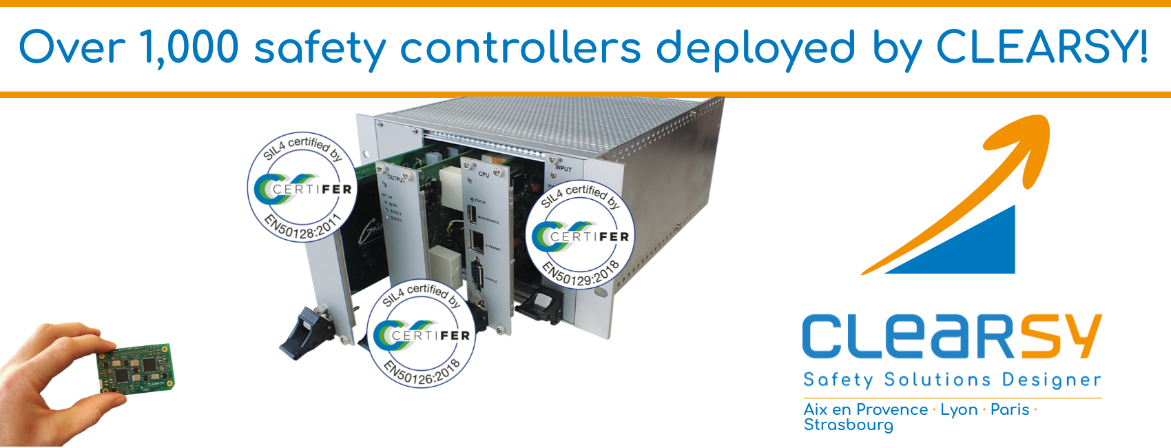 Over 1,000 safety controllers deployed by CLEARSY