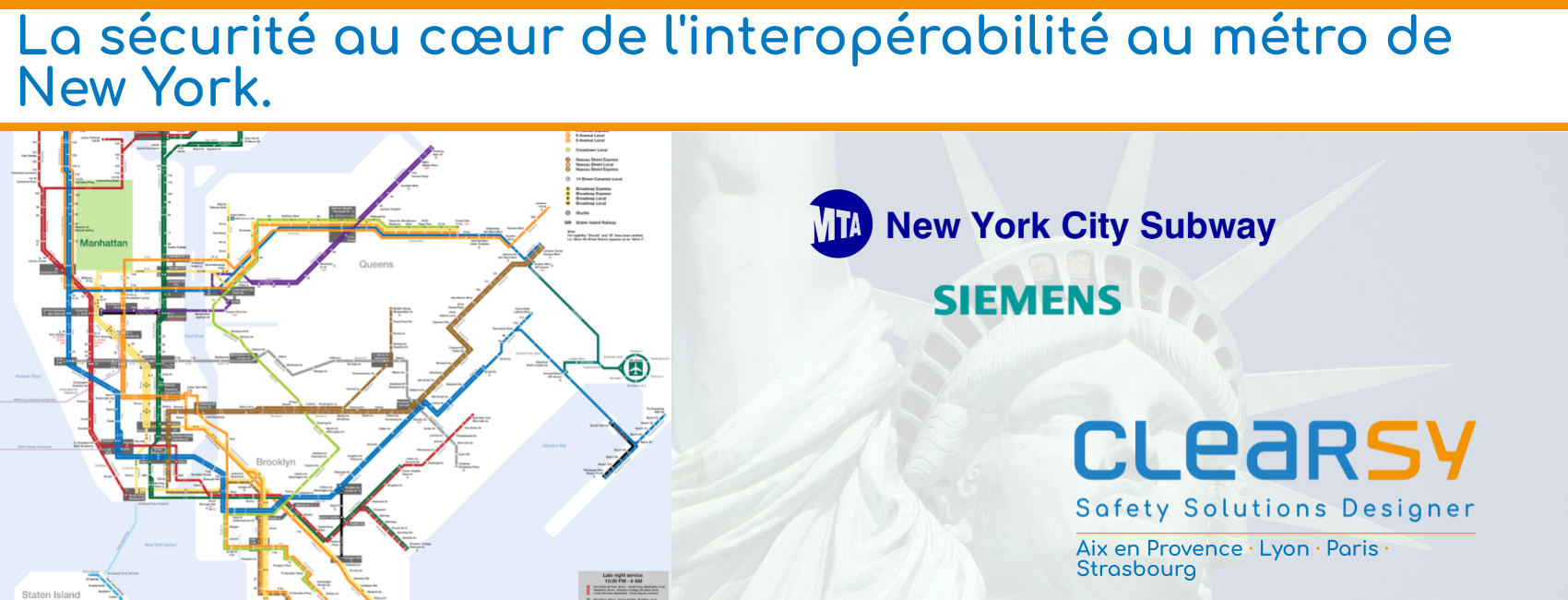 La sécurité au cœur de l'interopérabilité au métro de New York