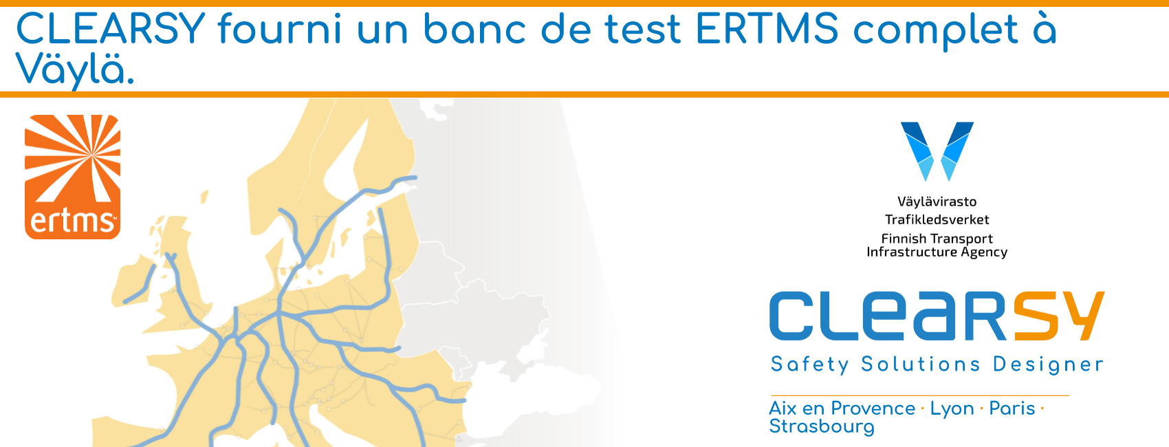 CLEARSY fourni un banc de test ERTMS complet à Väylä