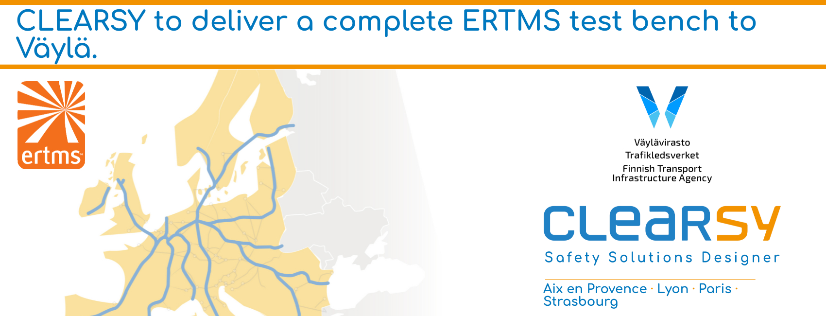 CLEARSY to deliver a complete ERTMS test bench to Väylä