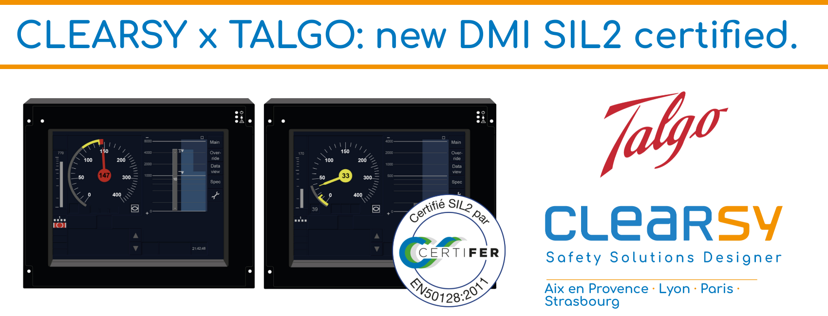 CLEARSY achieves SIL2 certification for its new DMI